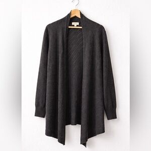 L’AGENCE Lambswool Cashmere Angora Blend Longline Open-Front Cardigan XS